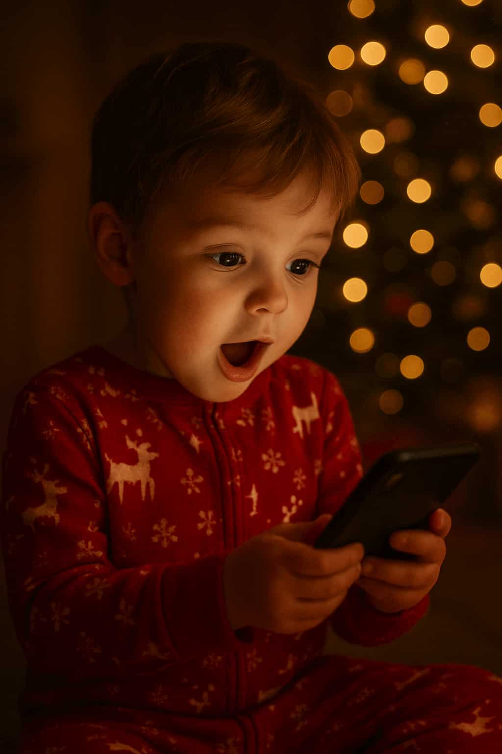 Child glowing with joy